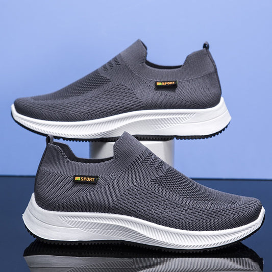 Spring Sports Leisure Cloth Shoes Flying Woven Thin Mesh Shoes - nargis