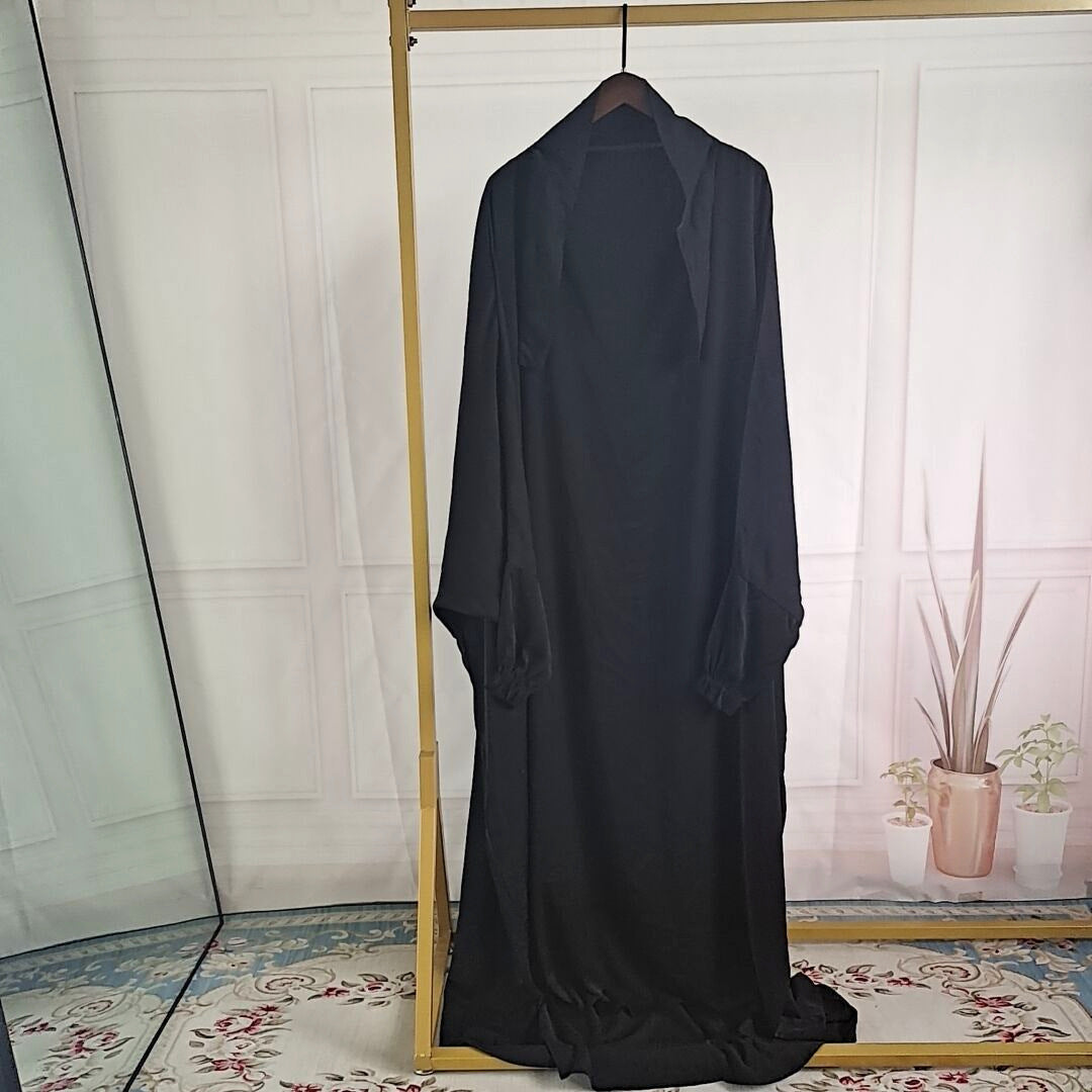 Amazon Abaya Dubai Turkey One-piece Prayer Dress - nargis